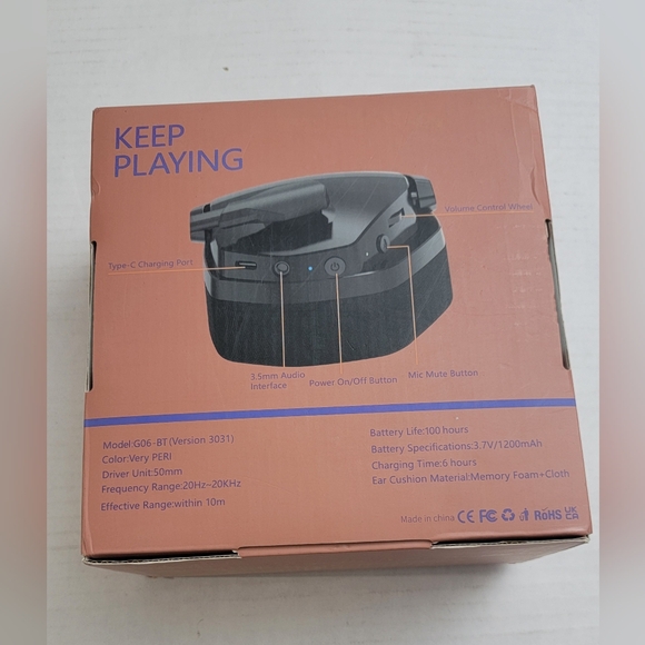 NUBWO G06 Dual Wireless Gaming Headset with Microphone for PS5, PS4, PC, Mobile - Picture 9 of 16